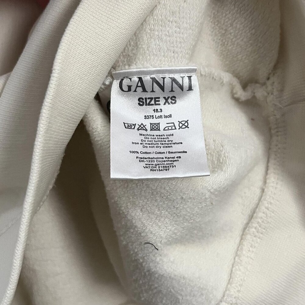 GANNI POWER ANGELS PRINT CREWNECK TOP - Picture 9 of 10